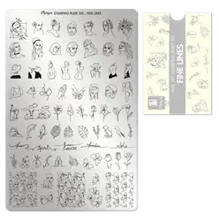 Fine Lines NO. 102, Moyra Stamping Plade